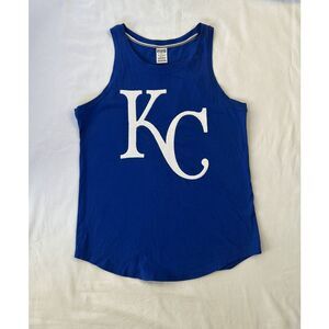 Victoria's Secret PINK Kansa City Royals Sequined Blue Tank Top, Size M
